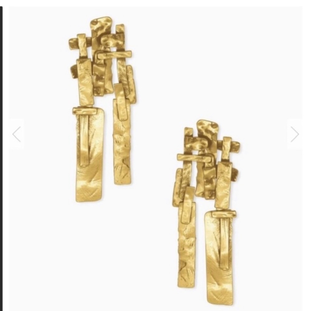 Kendra Scott “Holland” statement earrings - 💫 Vintage Gold 💫 Sold out online! - Picture 4 of 7